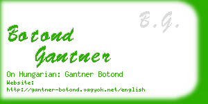 botond gantner business card